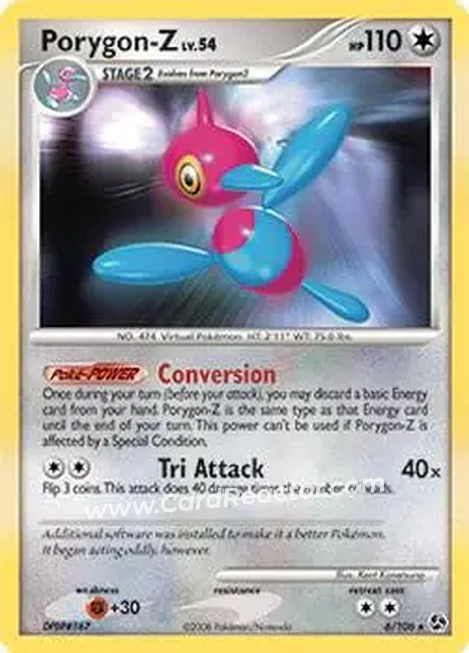 2008 Pokemon Diamond & Pearl Great Encounters #6/106 - ロケット団のポリゴンZ - Front