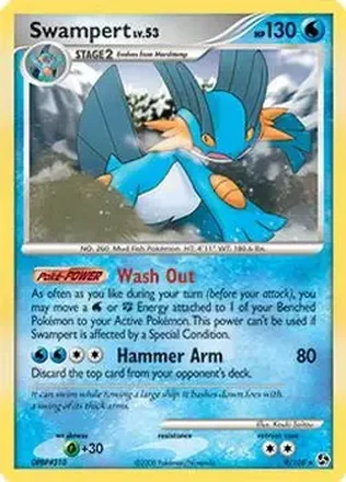 2008 Pokemon Diamond & Pearl Great Encounters #9/106 - Swampert
