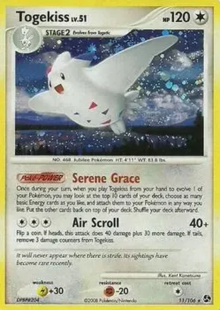 2008 Pokemon Diamond & Pearl Great Encounters #11/106 - Togekiss