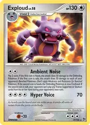 2008 Pokemon Diamond & Pearl Great Encounters #17/106 - Exploud