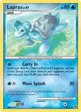 2008 Pokemon Diamond & Pearl Great Encounters #21/106 - Lapras