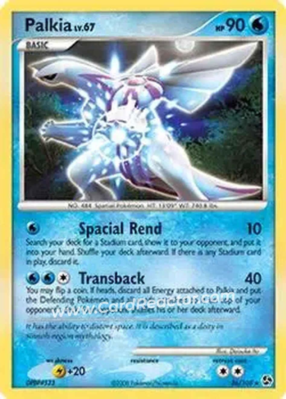 2008 Pokemon Diamond & Pearl Great Encounters #26/106 - Palkia - Front