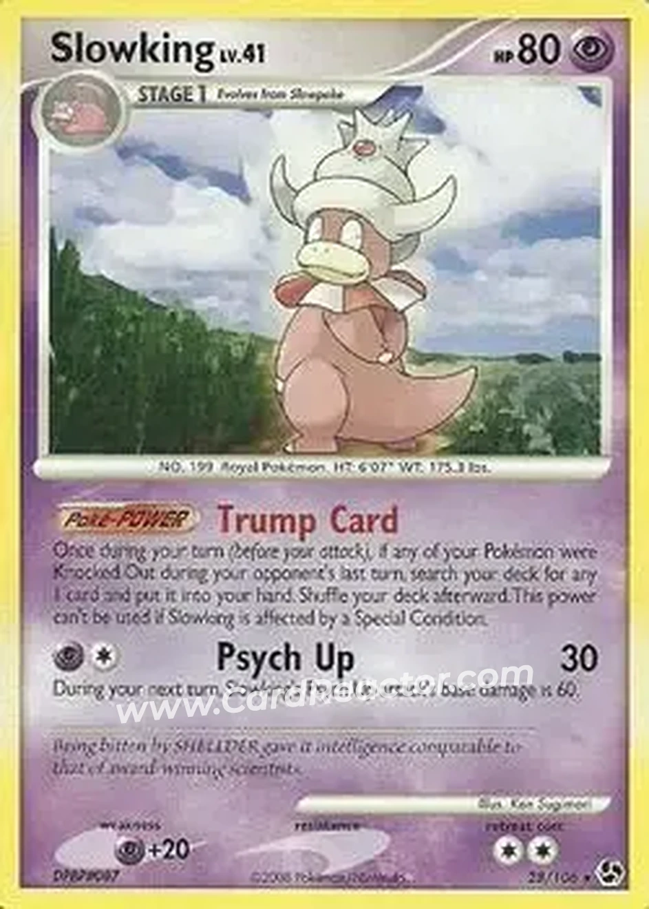 2008 Pokemon Diamond & Pearl Great Encounters #28/106 - Slowking - Front