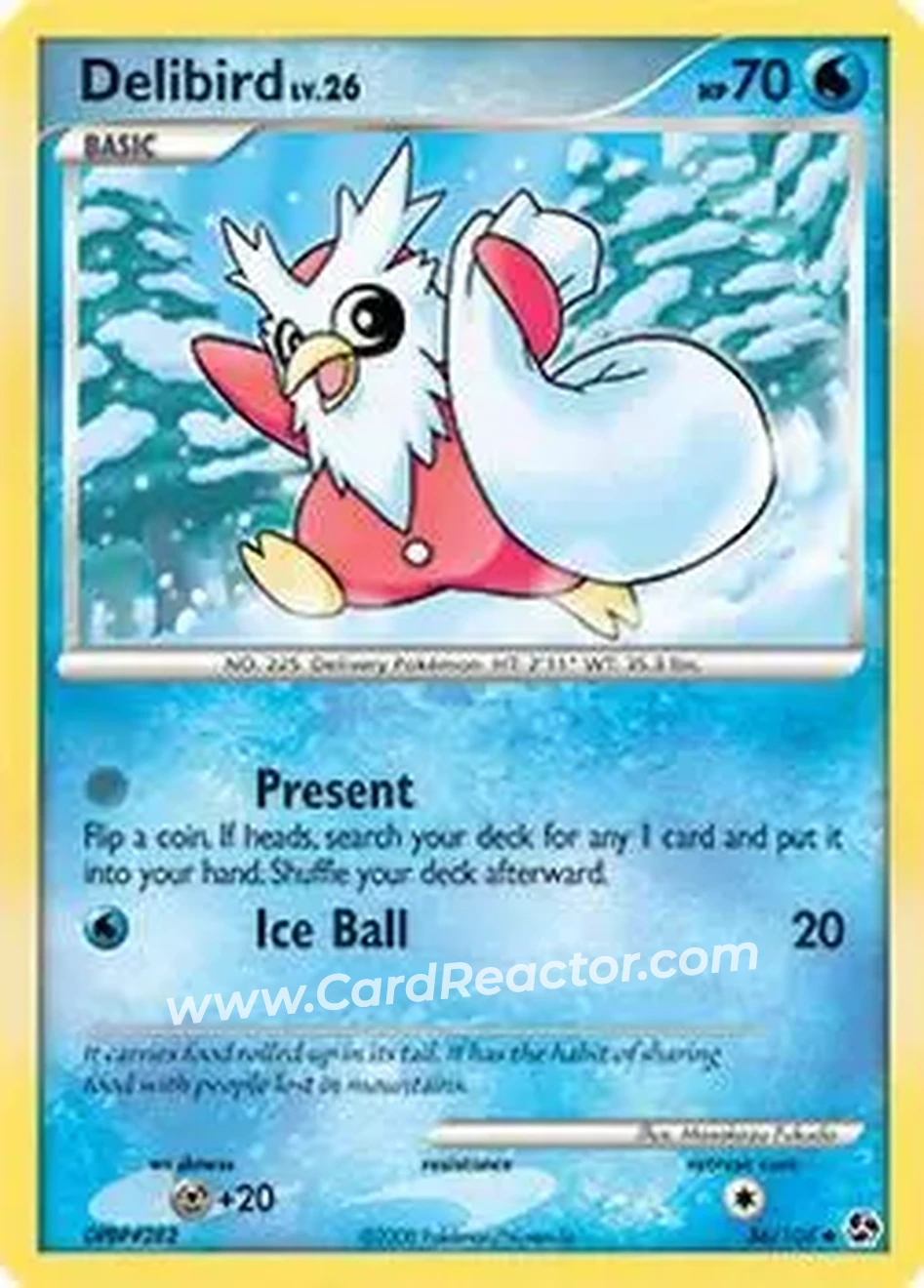 2008 Pokemon Diamond & Pearl Great Encounters #36/106 - Delibird - Front