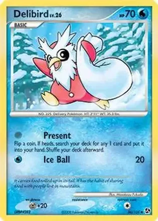 2008 Pokemon Diamond & Pearl Great Encounters #36/106 - Delibird