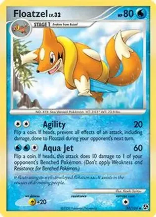 2008 Pokemon Diamond & Pearl Great Encounters #37/106 - Floatzel