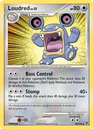 2008 Pokemon Diamond & Pearl Great Encounters #44/106 - Loudred