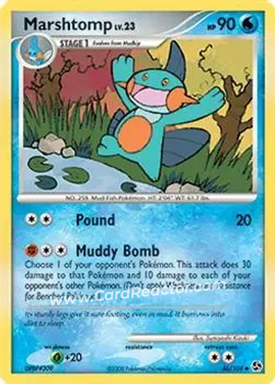 2008 Pokemon Diamond & Pearl Great Encounters #46/106 - Marshtomp - Front