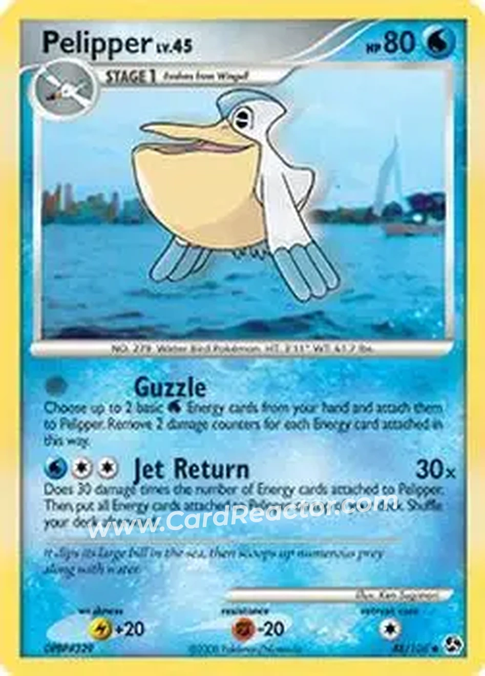 2008 Pokemon Diamond & Pearl Great Encounters #48/106 - Pelipper - Front