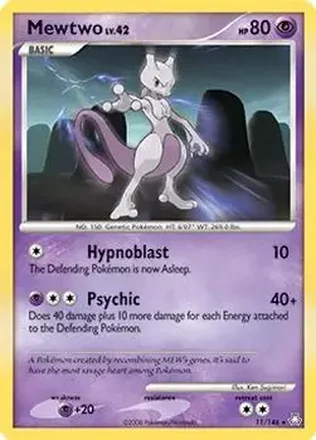 2008 Pokemon Diamond & Pearl Legends Awakened #11/146 - Mewtwo