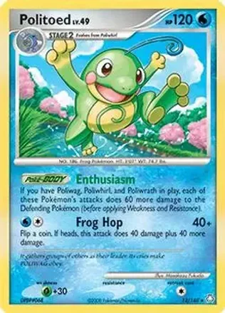 2008 Pokemon Diamond & Pearl Legends Awakened #12/146 - Politoed