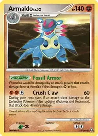 2008 Pokemon Diamond & Pearl Legends Awakened #18/146 - Armaldo