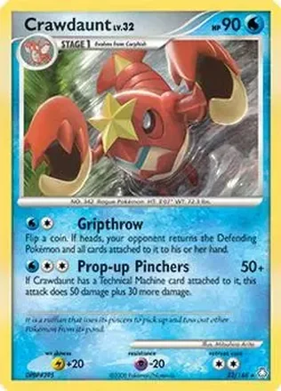2008 Pokemon Diamond & Pearl Legends Awakened #22/146 - Crawdaunt