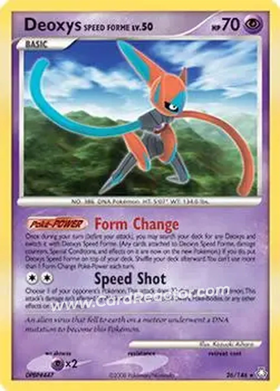 2008 Pokemon Diamond & Pearl Legends Awakened #26/146 - Deoxys - Front
