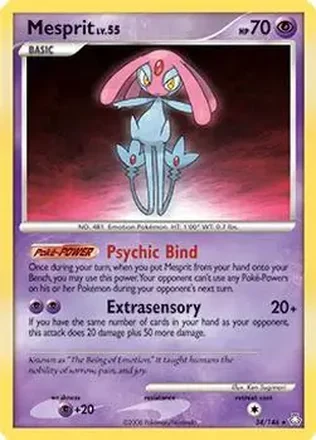 2008 Pokemon Diamond & Pearl Legends Awakened #34/146 - Mesprit