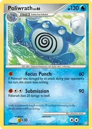 2008 Pokemon Diamond & Pearl Legends Awakened #35/146 - Poliwrath