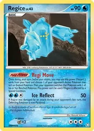 2008 Pokemon Diamond & Pearl Legends Awakened #36/146 - Regice ex