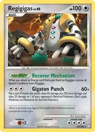 2008 Pokemon Diamond & Pearl Legends Awakened #37/146 - Regigigas