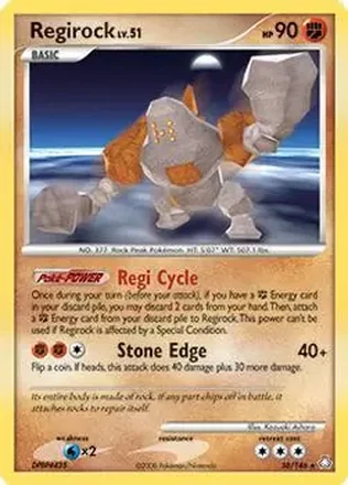 2008 Pokemon Diamond & Pearl Legends Awakened #38/146 - Regirock ex