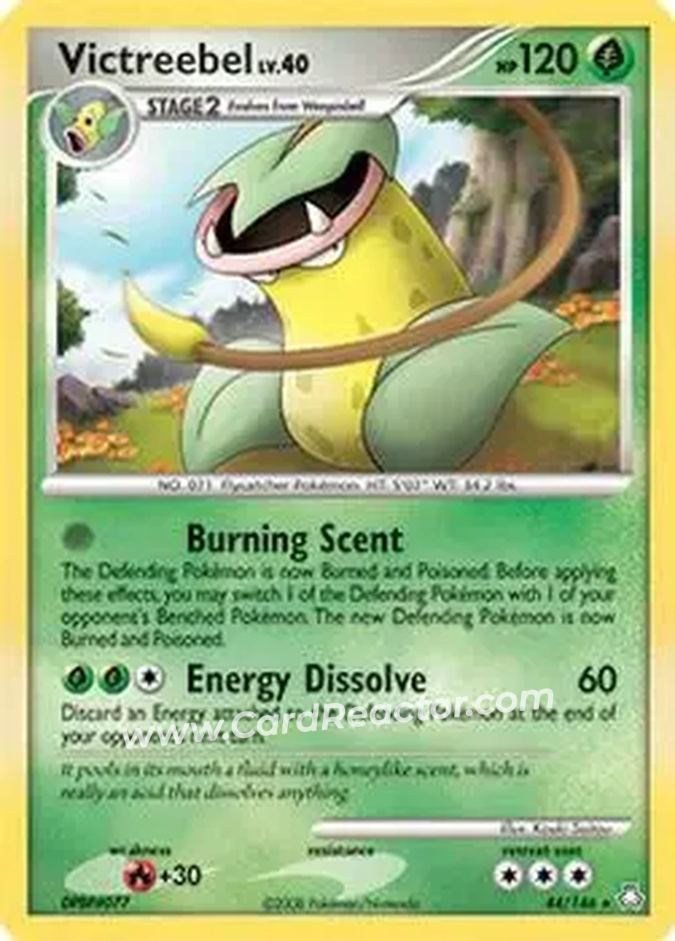 2008 Pokemon Diamond & Pearl Legends Awakened #44/146 - Victreebel - Front