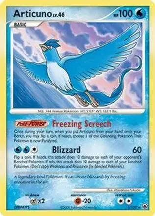 2008 Pokemon Diamond & Pearl Majestic Dawn #1/100 - Articuno
