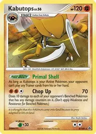 2008 Pokemon Diamond & Pearl Majestic Dawn #6/100 - Kabutops