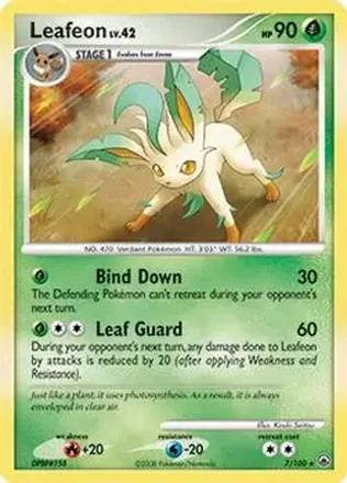 2008 Pokemon Diamond & Pearl Majestic Dawn #7/100 - Leafeon