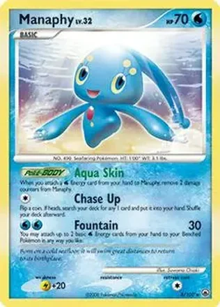 2008 Pokemon Diamond & Pearl Majestic Dawn #8/100 - Manaphy