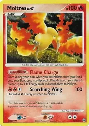 2008 Pokemon Diamond & Pearl Majestic Dawn #10/100 - Moltres