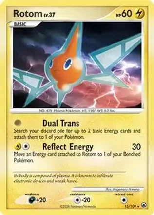 2008 Pokemon Diamond & Pearl Majestic Dawn #13/100 - Rotom