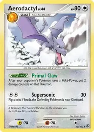 2008 Pokemon Diamond & Pearl Majestic Dawn #15/100 - Aerodactyl