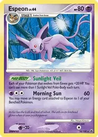 2008 Pokemon Diamond & Pearl Majestic Dawn #18/100 - Espeon