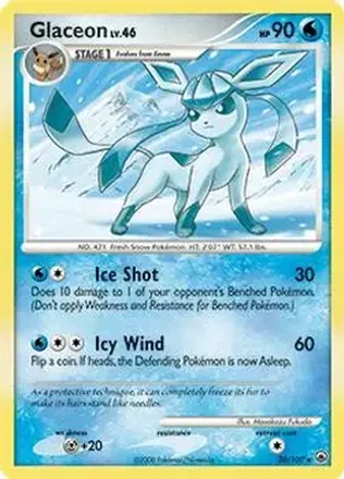 2008 Pokemon Diamond & Pearl Majestic Dawn #20/100 - Glaceon ex