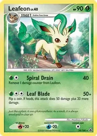 2008 Pokemon Diamond & Pearl Majestic Dawn #24/100 - Leafeon
