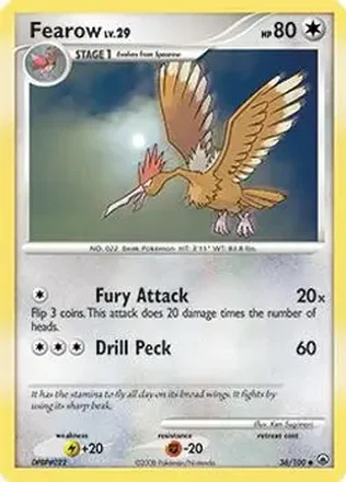 2008 Pokemon Diamond & Pearl Majestic Dawn #36/100 - Fearow