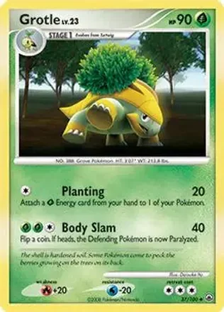 2008 Pokemon Diamond & Pearl Majestic Dawn #37/100 - Grotle