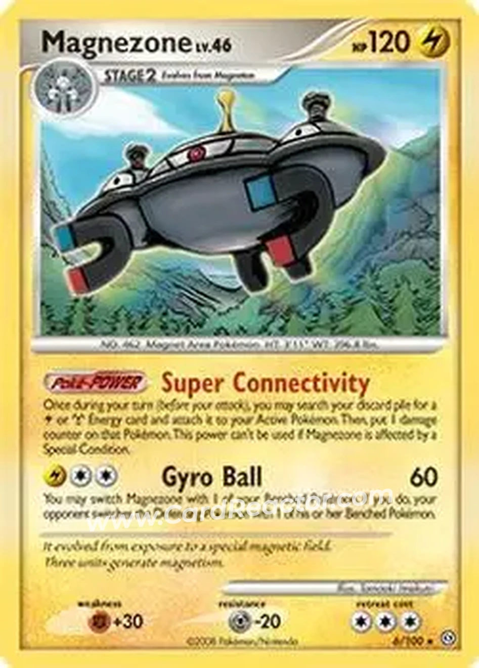 2008 Pokemon Diamond & Pearl Stormfront #6/100 - Magnezone - Front