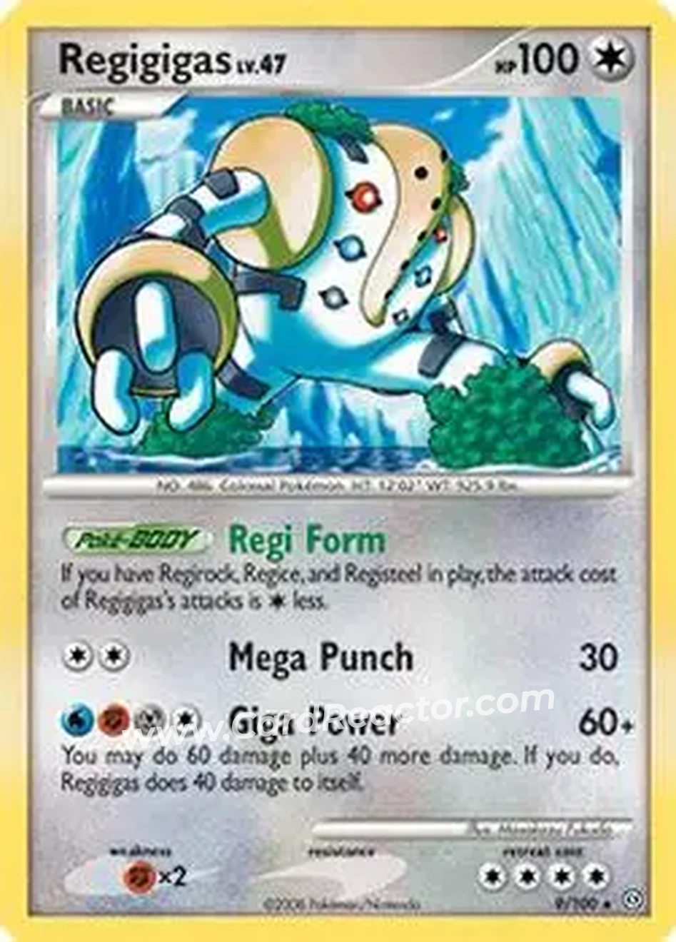 2008 Pokemon Diamond & Pearl Stormfront #9/100 - Regigigas - Front