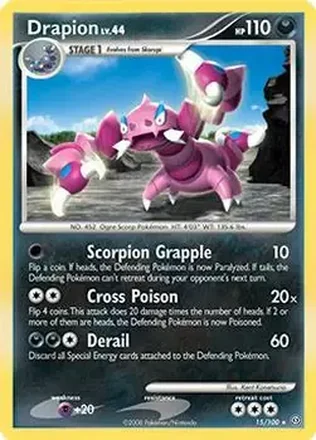 2008 Pokemon Diamond & Pearl Stormfront #15/100 - Drapion