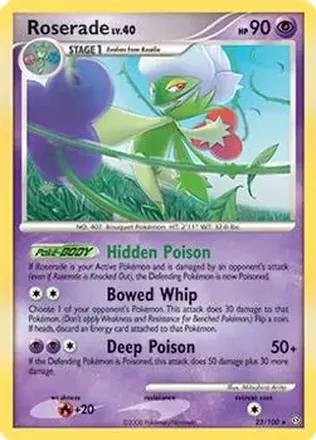 2008 Pokemon Diamond & Pearl Stormfront #23/100 - Cynthia's Roserade