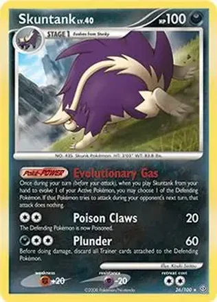 2008 Pokemon Diamond & Pearl Stormfront #26/100 - Skuntank