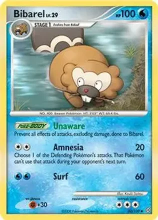 2008 Pokemon Diamond & Pearl Stormfront #32/100 - Bibarel