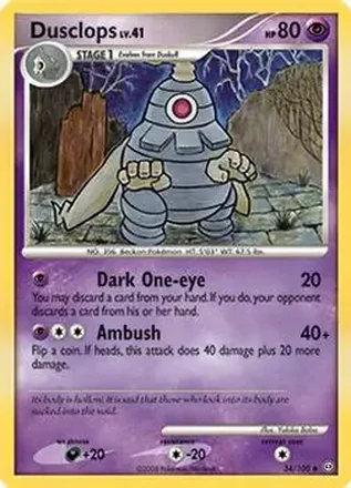 2008 Pokemon Diamond & Pearl Stormfront #34/100 - Dusclops