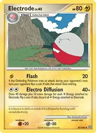 2008 Pokemon Diamond & Pearl Stormfront #37/100 - Electrode