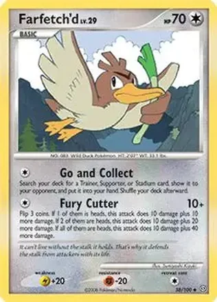 2008 Pokemon Diamond & Pearl Stormfront #38/100 - Farfetch'd