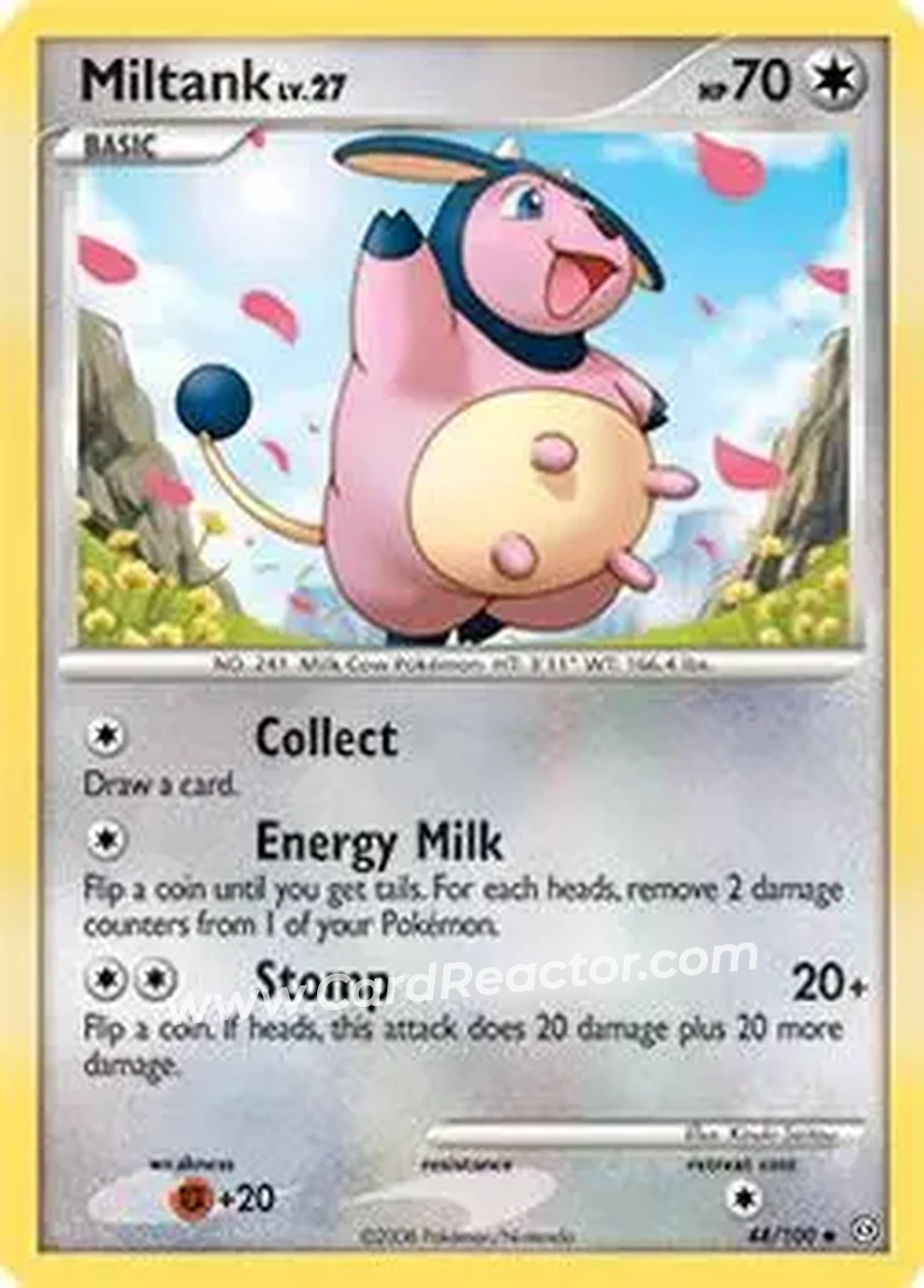 2008 Pokemon Diamond & Pearl Stormfront #44/100 - Miltank - Front