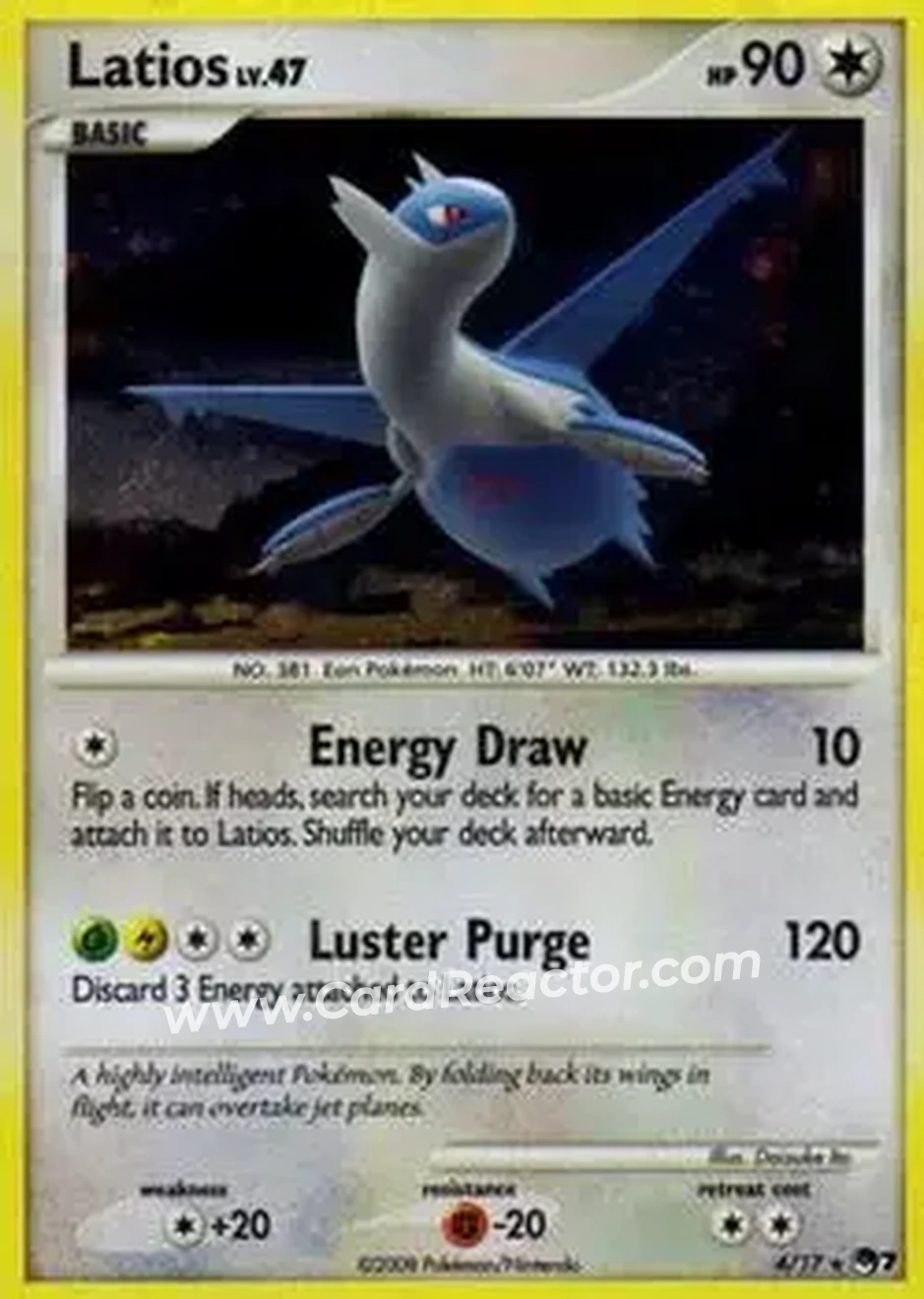 2008 Pokemon Organized Play Series 7 #4/17 - Latios - Front