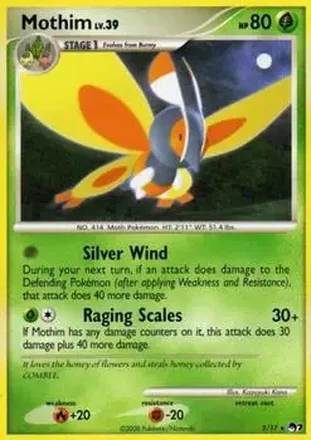 2008 Pokemon Organized Play Series 7 #5/17 - Mothim