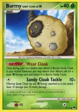 2008 Pokemon Organized Play Series 7 #12/17 - Burmy