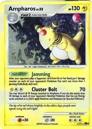 2008 Pokemon Organized Play Series 7 - Holo #1/17 - Ampharos